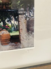 Vintage Original Photography Tuscany Italy by John Galbo Framed & Signed 13”-11”
