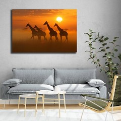 Giraffe Photo, Wildlife Photography, Animal Photo Print, Family of Giraffes Art