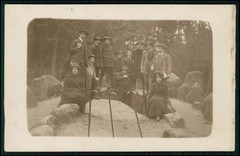 12x Real Photo Postcard Portrait People Groups in Forest and Nature 1910-1920s