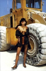 1993 Helmut Newton Female Semi Nude Fashion Model Earth Mover Art Photo Gravure