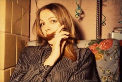 LOT 2x, pretty girl w long hair, , vintage fine art slide, dia! 1970’