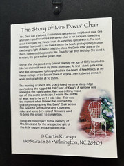 Curtis Krueger Signed Photo Framed Matted «Mrs. Davis’ Chair Meets a Moose».