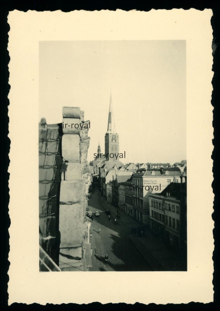 Lübeck around 1955 Angel Pit with Jacobi Church Furniture Factory Mohr Photo 5x8cm