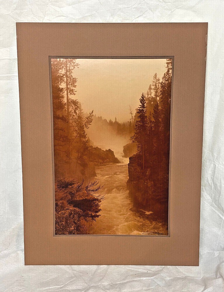 WILLIAM PLANTE – 1976 «WILDERNESS CREEK» VINTAGE SIGNED SEPIA PHOTOGRAPH
