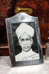 Rare Second President of India Signed Presentation Photograph Silver Photo Frame