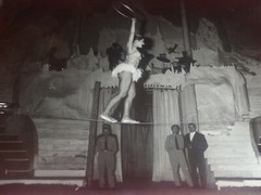 [CIRCUS] Large Vintage Photo / The Tightrope Walkers Circa 1970 40 X 30 cm