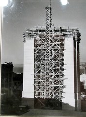 1930s SF Bay Bridge Under Construction B&W Silver Albumen Photograph
