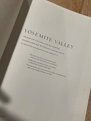 Yosemite Valley by photographer Ansel Adams, Edited By Nancy Newhall.