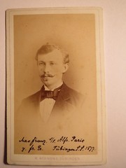 Tübingen-SS 1877-Max Franz as student-portrait/CDV