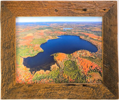 Stella Lake, Starks, Wisconsin (Oneida Co.) Overhead Photograph. Frame Optional.