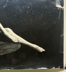 Original MILTON GREENE ‘Marlene Dietrich Smoking on Table’ SIGNED Photograph