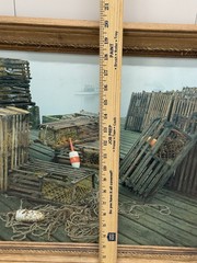 Lobster Shack Mid Century Photo Fishing Warf Dock FRAMED 23×20