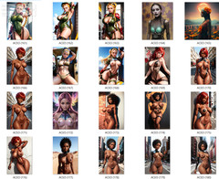 LOT 100x 4×6 Nude Picture Photograph Pinup-Girl Woman Model Female Risqu Lot24