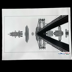 Jason Dorley-Brown NYC Brooklyn Bridge & Other Attractions Art Print Signed 2017