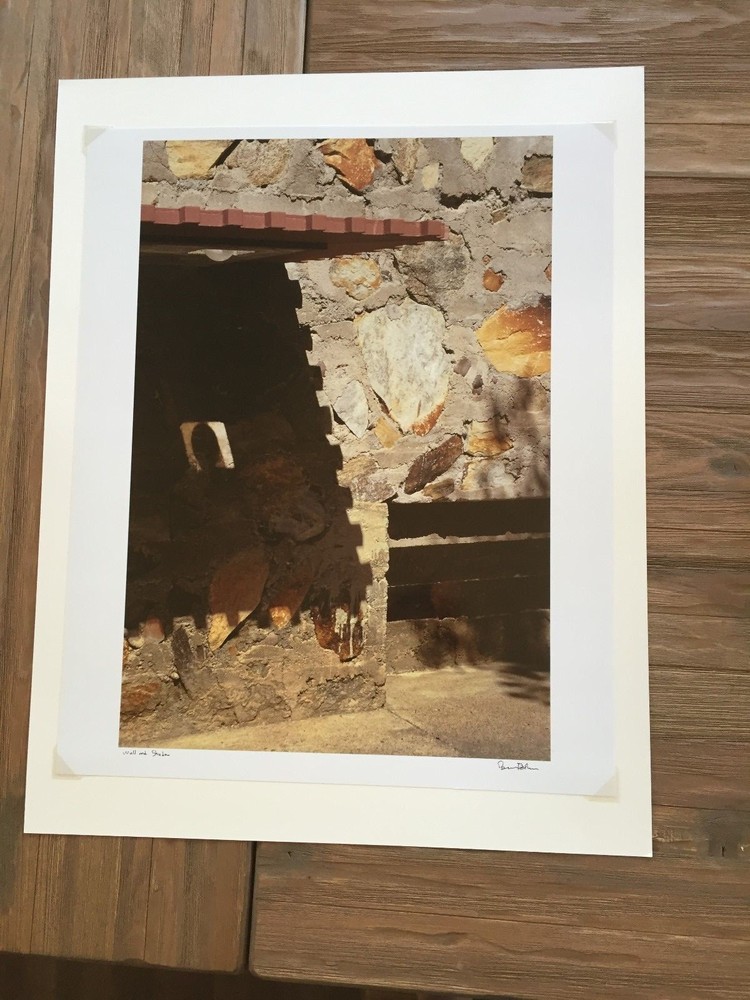 BRUCE BLUM SIGNED COLOR Photo Print (24″X 19 3/4″)-«Wall and Shadow»