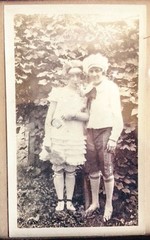 circa 1920s THE MARRIAGE PROPOSAL, 3 FRAMED PHOTOGRAPHS, ORNATE WOOD FRAME