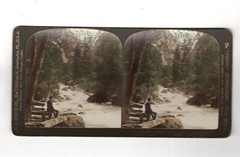 Stereoscopy Merced River / Yosemite Valley / California / USA