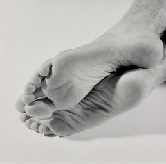 Original 1994 Catherine Opie “Feet (Ian)” Girlfriends Series B&W C-Print Signed