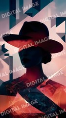 Digital Art Picture Image Photo Wallpaper Background Desktop AI Silhouette Woman