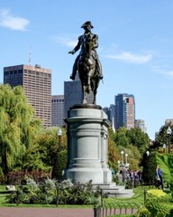 8×10 photo of the Washington Statue in the Boston Public Gardens.