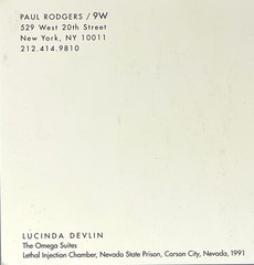 Lucinda Devlin (b. 1947) Art Photo Print Card – Lethal Injection Chamber Nevada