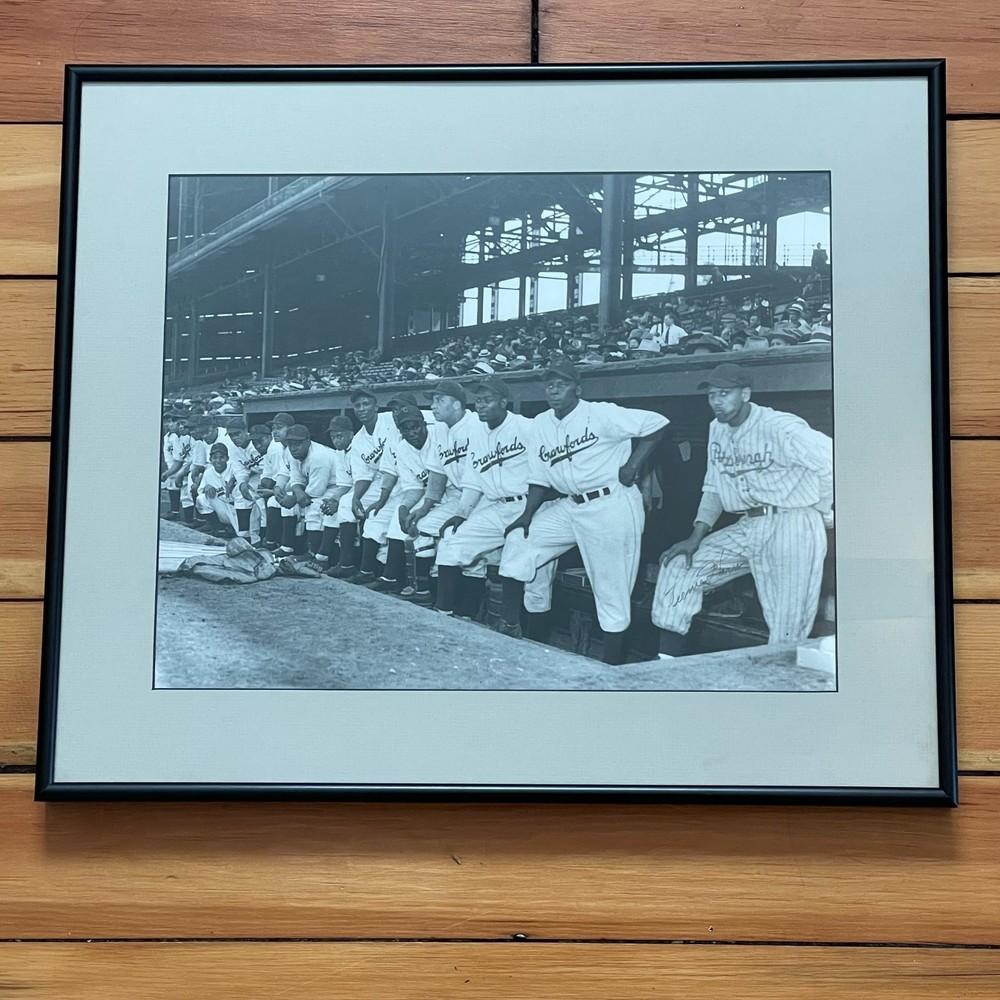 Charles Teenie Harris Signed Photo Crawfords Baseball Pittsburgh Forbes Field