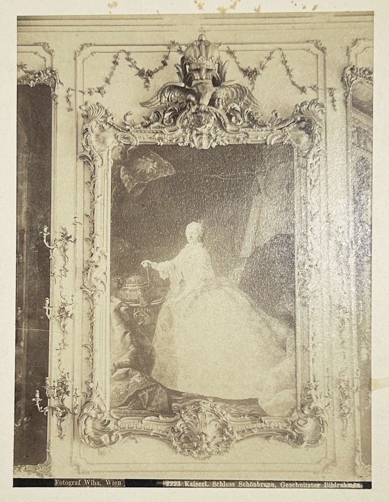 Schloss Schönbrunn Vienna Maria Theresia Baroque Painting Photo Print 1890