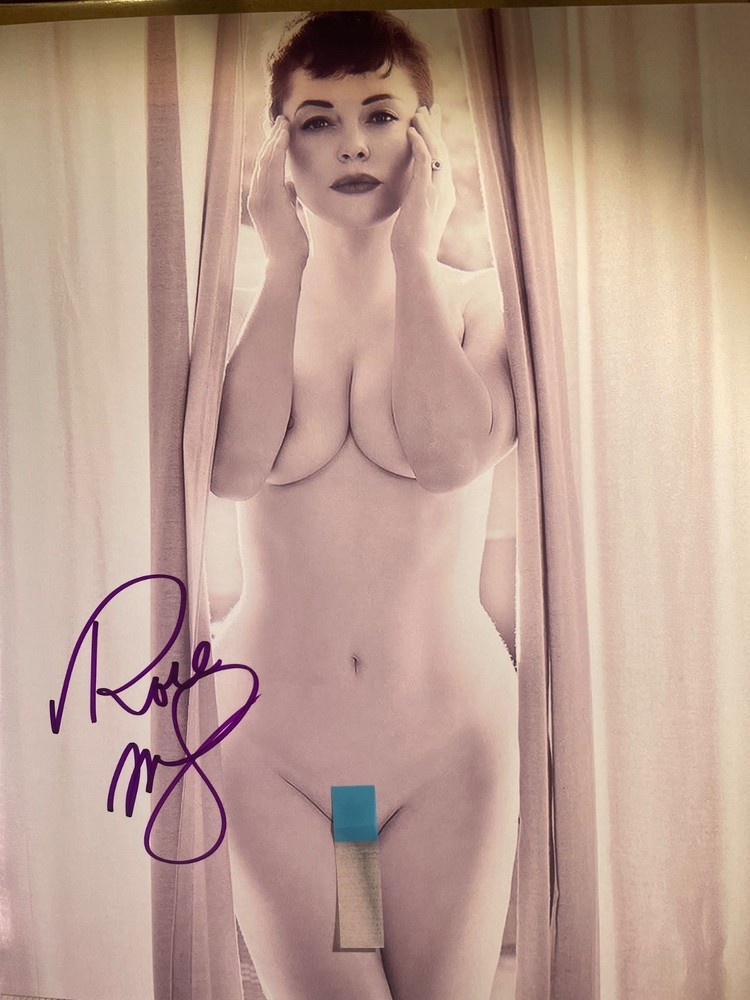 Rose McGowan signed photo