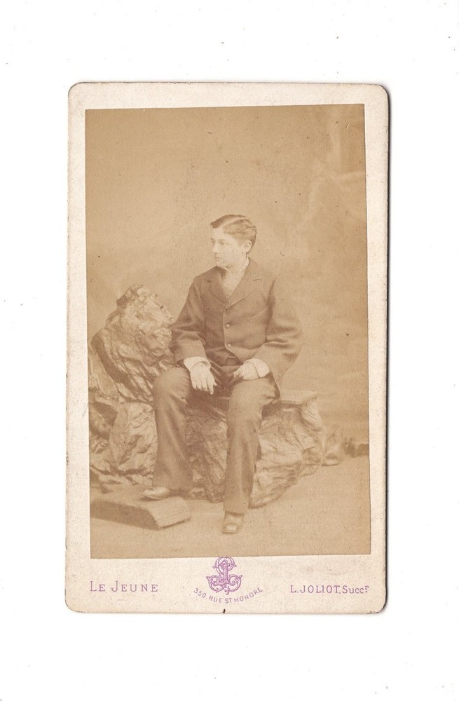 Le Jeune / L. Joliot CDV Photo Fine Boy – Paris Circa 1870