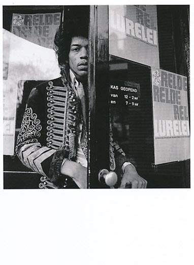 Jimi Hendrix 3, by Nico v.d. Stam, postcard, postcard, carte postale