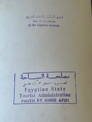 Original Signed Vintage Photo 1950s Egypt Statue Egyptology Art Print