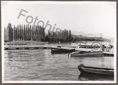 Photo Austria Pörtschach Wörthersee boats jetty leisure 1960s ship port