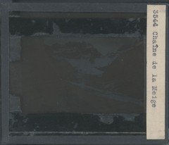 La Meije Mountain Chain, Photo Glass Plate, Black & White, Positive 8.5×10 Cm