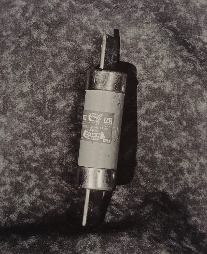 Charles Fendrock «250 Amp Fuse» Large Format Black & White Photograph – Unframed