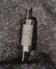 Charles Fendrock «250 Amp Fuse» Large Format Black & White Photograph – Unframed