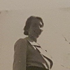 Photo Antique, Vintage, Circa 1930, Proud Woman on a Trip