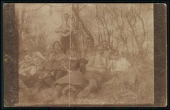 12x Real Photo Postcard Portrait People Groups in Forest and Nature 1910-1920s