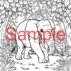 Coloring Book for Kids – Fun Safari & Forest Animals | 10 Adorable Scenes