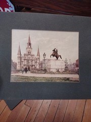 New Orleans Tinted Colored Photographs 1900s – Marx Art Store Detroit Photo Deco