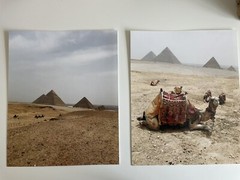 Set of 2 Egyptian Pyramid Travel Photos 8×10