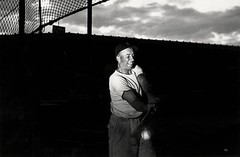 Harold EDGERTON: Baseball Player with Flash, 1935 / SILVER / Prtd 1987 / SIGNED!