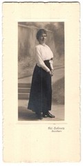 Photograph Ad. Schnetz, Solothurn, middle-class lady in white blouse and skirt