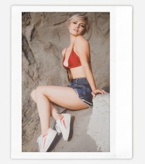 Art pinup bunny model Cheyanne Instax Wide Instant Film Print Fujifilm