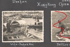 Photo China Hong Kong Port Sampans Residential Junken Market 1936 Ship
