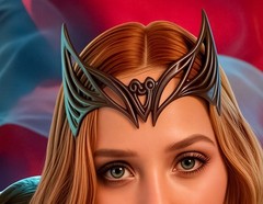 Sexy Scarlet Witch Wanda – «Come Here» Nice Ver ADULT Metal Sign Art 14″ x 11″