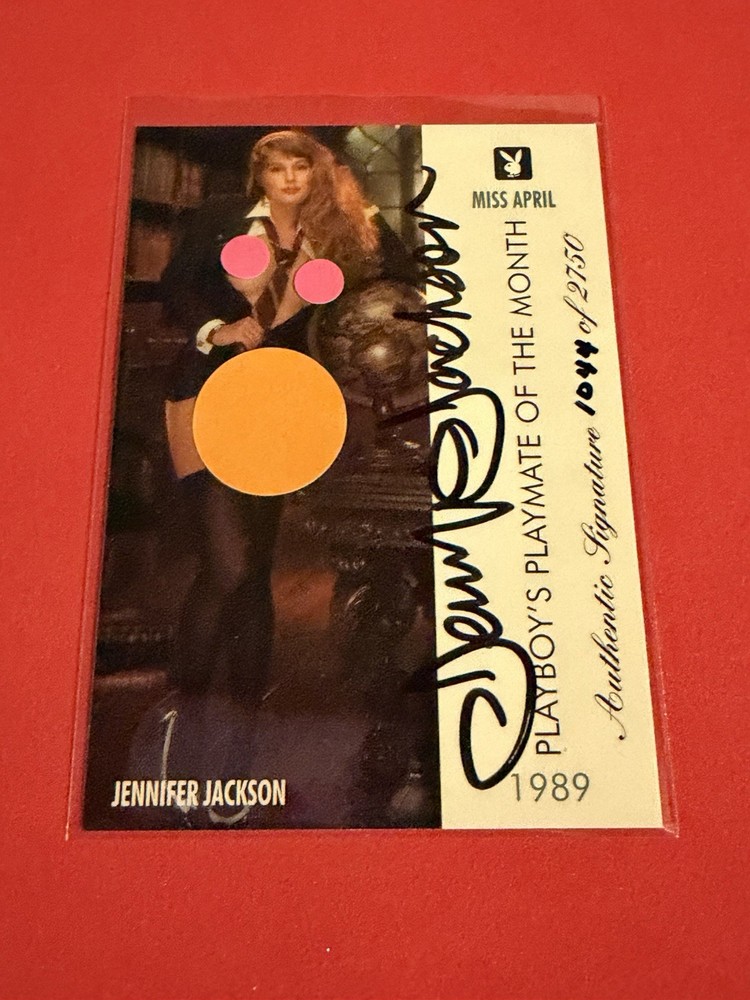 1995 PLAYBOY PLAYMATE AUTHENTIC JENNIFER JACKSON #/2750 AUTOGRAPH «OVERDOSE»