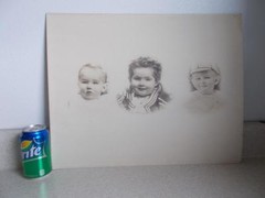 1800’s-1900’s 14″x17″ ANTIQUE 3 ADORABLE BOYS Dilute ALBUMEN PRINT PHOTOGRAPH