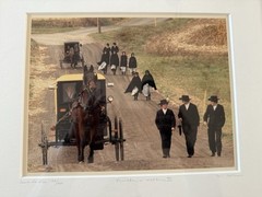 Bill Coleman Photograph Amish Thursday’s Wedding III Signed Numbered Framed Mat