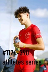 MALE PORTRAIT #1124-390- athletes series-track & field – free shipping in usa