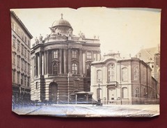2 Vintage Photographs of Vienna, Austria, Incl. One Focused on Wien Burgtheater